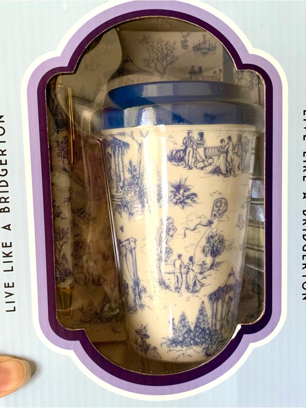 Bridgerton Blue Collection: Notebook Pen and Mug Set - Picture 5 of 6